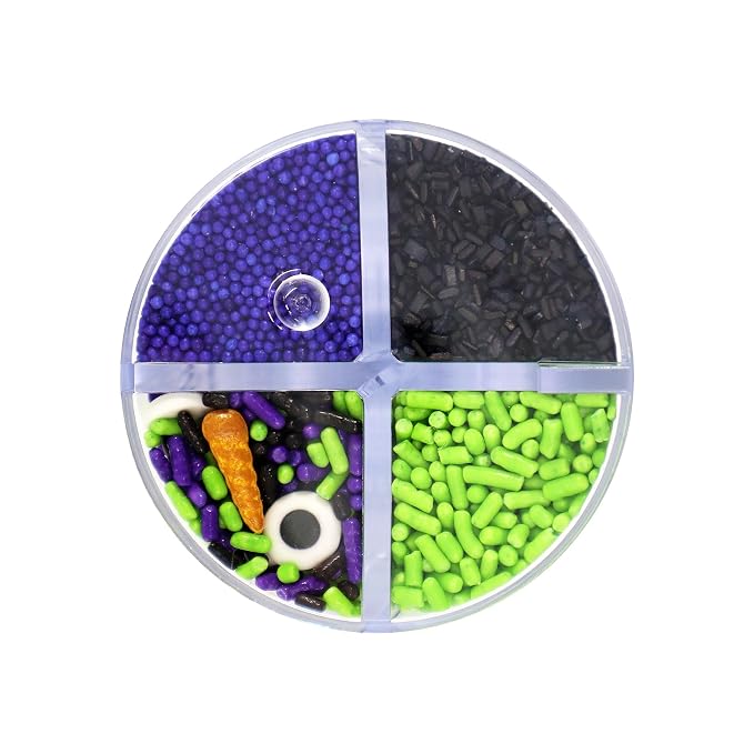 Mystic Sprinkles 4 Cell Sprinkle Assortments (Monster Mash, Petite)