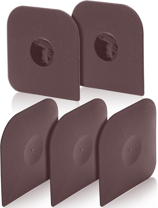 Pan Scraper Dish Scraper Tool Set, 5 Pack Plastic Pan Scraper Pot Scraper Food Scraper Nylon Non-Scratch Scraper, Polycarbonat Skillet Scraper Cleaner for Cleaning Grease Burnt Food, Kitchen Scraper