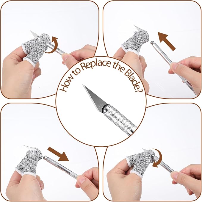 Premium Bread Lame Kit, Professional Sourdough Scoring Tool with 21 Replaceable Blades, 2 Finger Sleeves, Safety Cover Stainless Steel Dough Scoring Knife for Home Baking, Handmade Bread Making