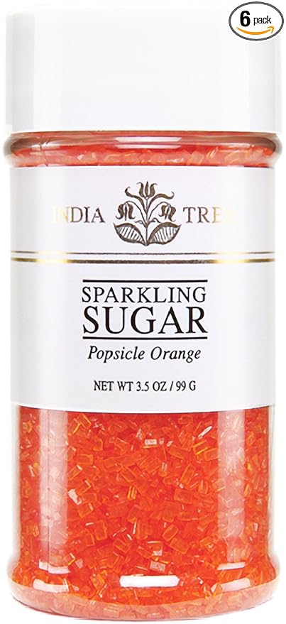 Nature's Colors, Orange , Sugar Sprinkles for Baking and Decorating, Small , 3.5 Oz Jar (Pack of 1)