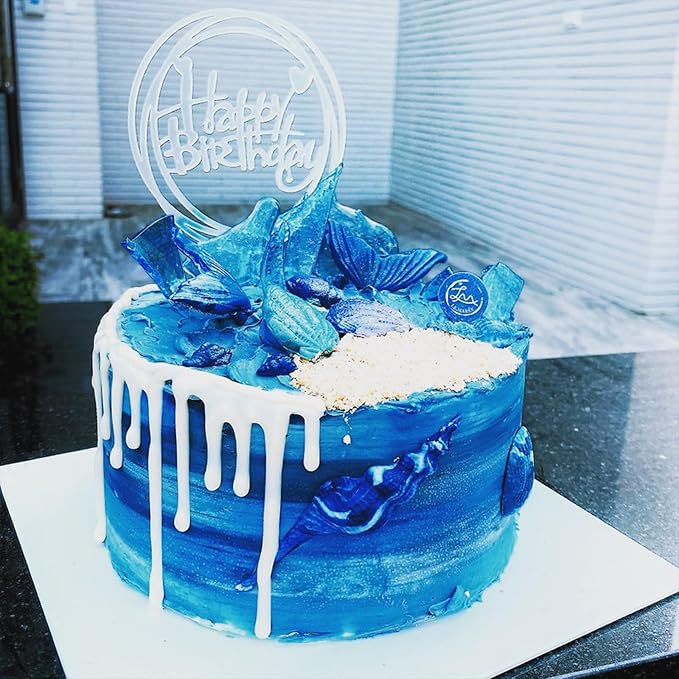 Sentovac Royal Blue Sanding Sugar for Baking Edible Sparkling Coarse Sugar Crystals Sprinkles for Baking Topping Cake Cookie Cupcake Topper Ice Cream Decoration Supplies 3.2 OZ