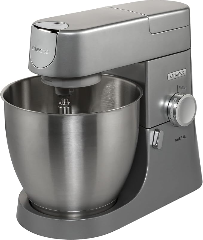 Kenwood Chef Elite Robot pâtissier, argenté Mélangeur + Mixeur + Hachoir 6.7 gris