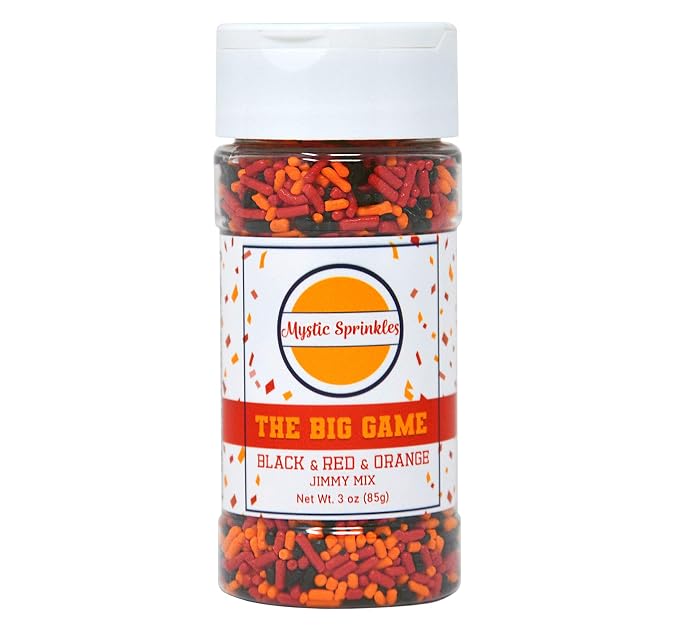 Mystic Sprinkles The Big Game Jimmy Mix 3oz Bottle (Black, Red & Orange)