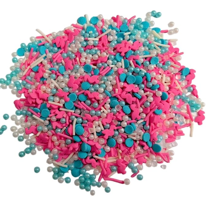 HeDeon&Rles Beautiful Creature Flamingo Sprinkles for Baking Caketopper Valentines St. Patrick's Day Easter Sprinkles Cake Decoration Birthday Wedding Caketopper