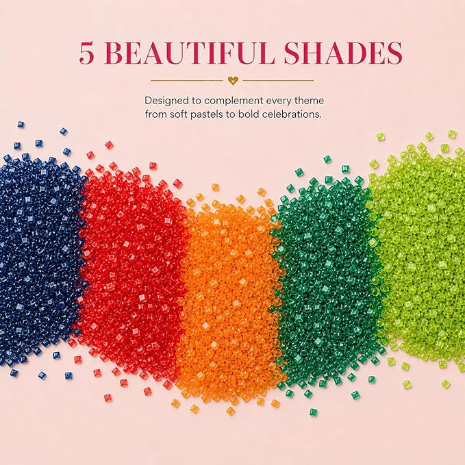 Confect-Twilight Rainforest Sparkling Sugar Sprinkle Mix – 5-Pack Assorted Edible Sugar Crystals in Midnight Blue, Deep Red, Bright Orange, Green & Parrot Green – Baking Decorations for Cakes, Cupcakes & Cookies –Vegan, Gluten-Free, Nut-Free, Soy-Free,...