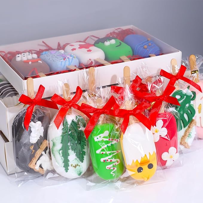 TEMLQPACK Clear Cellophane Treat Bags with Ties, 100 Pack 3x6 Inches, Clear Gift Bags for Macaron, Oreo, Chocolate Truffle, Rice Krispie Treat, Soap, Bakery, Candy & Party Favors