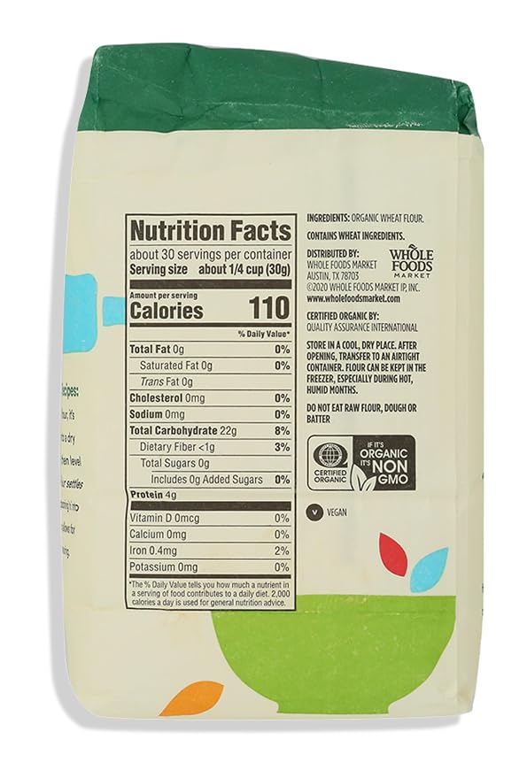 365 by Whole Foods Market, Organic Bread Flour, 32 Ounce