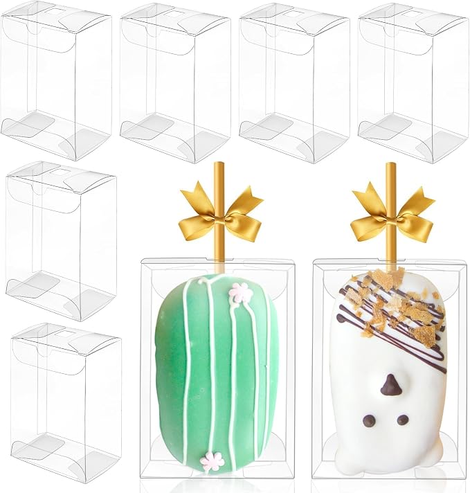 CZWESTC 45 Pcs Cakesicle Rice Krispie Treat Boxes 3.5x2.4x1.38 | Elegant commercial-grade packaging solution perfectly tailored for upscale weddings, bakeries, parties, and DIY gifts.