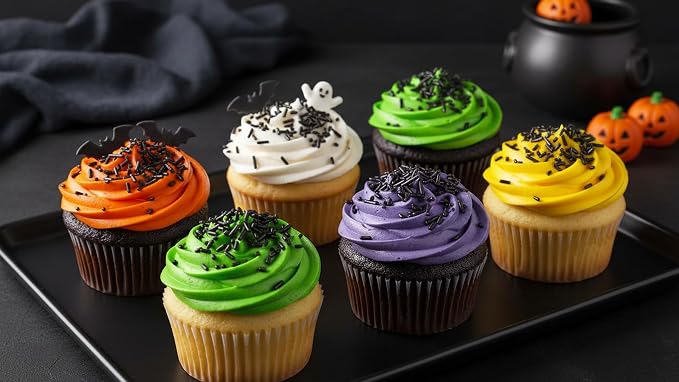 NCS Black Jimmies Edible Sprinkles – Cupcake, Cake & Cookie Decorations, 7 oz