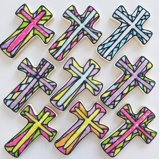 Ann Clark Cookie Cutters Cross Cookie Cutters 3-Pc. Set Made in USA, Holy Cross, Extra Large Cross, Fancy Cross