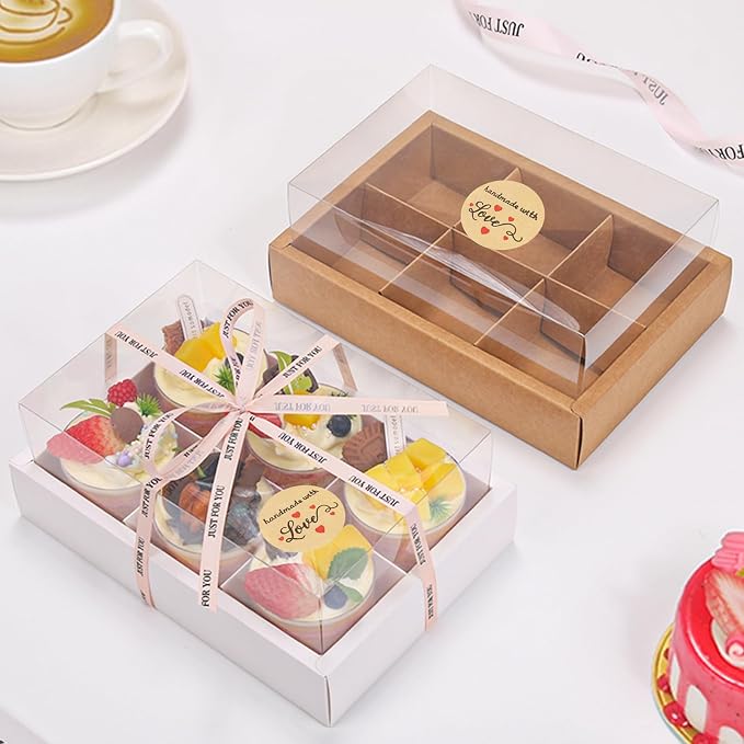 500PCS Handmade with Love Stickers, Kraft Made with Love Tags 1 Inch(25mm) Seal Labels Self-Adhesive for Baked Packaging Envelope Homemade Gift Small Business（New）