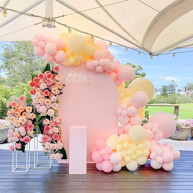 Voircoloria 110pcs Pastel Yellow Balloons 12inch Light Yellow Latex Party Balloons for Graduation, Easter, Wedding, Birthday, Bridal Shower, Sunflower Party, Baby Shower, Anniversary Party Decorations