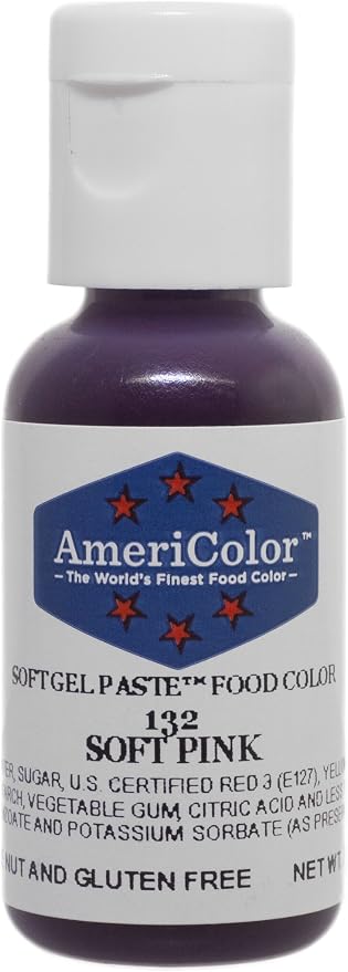 Americolor Soft Gel Paste Food Color, 3/4-Ounce, Soft Pink