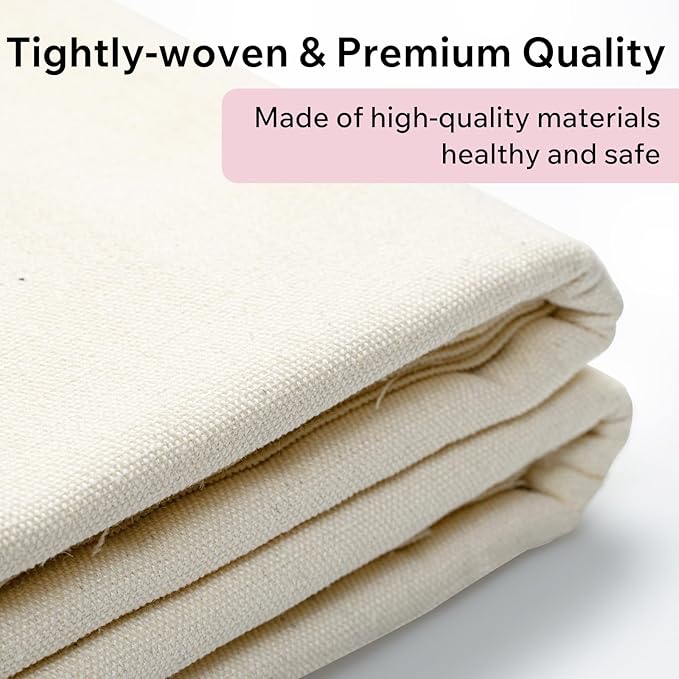 Pottery Tablecloth-Heavy Duty Linen Cotton Blend, 62x39 Inches, High Absorbency Textured Surface for Pottery Making, Oil Painting, Various Handmade Crafts (2PCS)