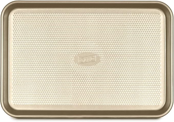 Glad Premium Nonstick Cookie Sheet - Heavy Duty Baking Pan with Raised Diamond Texture, Medium