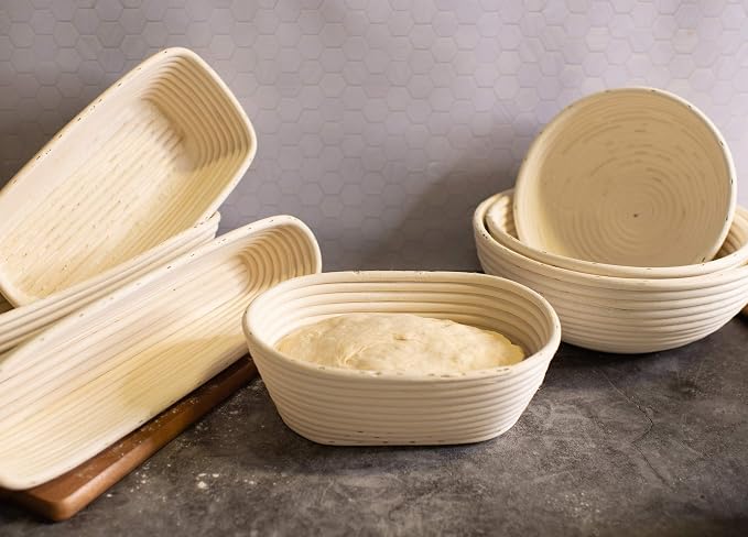 Frieling Proofing Basket, Brotform Bread Rising Banneton and Serving Basket, Rectangle, 12-Inch by 5.5-Inch
