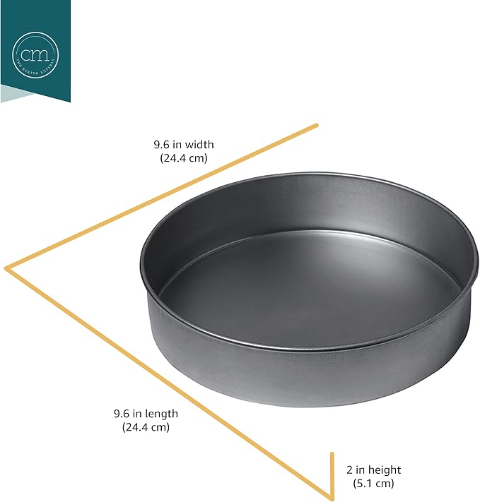 Chicago Metallic Professional Non-Stick Round Cake Pan, 9-Inch (Pack of 12)