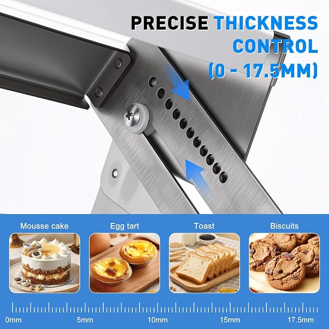 12-Inch Folding Dough Sheeter Machine Stainless Steel Manual Dough Roller Adjustable Thickness with 2 Rolling Boards For Pizza Croissants Pastry（US Fast Arrival）2026 Upgraded White