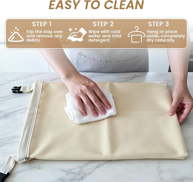 Reusable Beeswax Bread Bags for Sourdough, XL Eco-Friendly Fresh Food Storage with Zipper(13x17in, 2 Pack) | Keep Loaves Fresh Longer, Freezer Safe & Airtight, Natural, Zero Waste