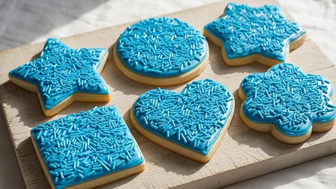 NCS Teal Jimmies Edible Sprinkles – Cupcake, Cake & Cookie Decorations, 7 oz