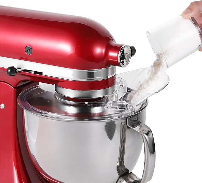 Pouring Shield for KitchenAid 4.5-5 Qt Tilt-Head Stand Mixer | Helps Reduce Splatter, Keeps Ingredients in the Bowl, Easy to Install, Remove, and Clean for Everyday Baking