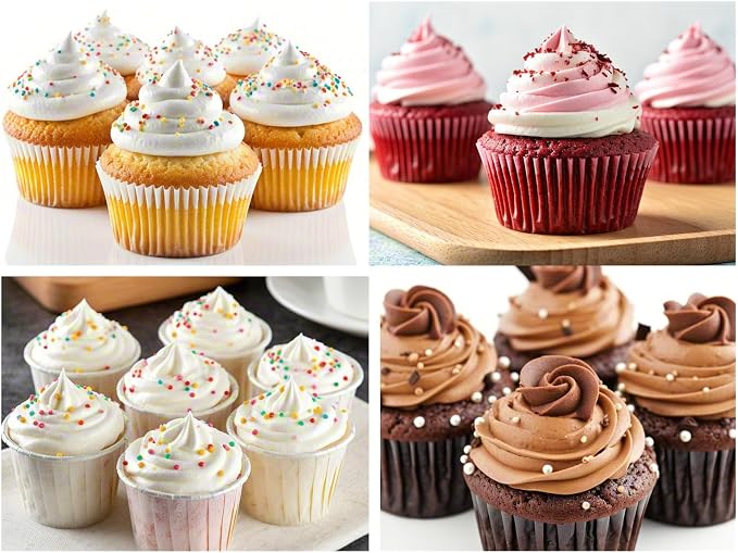 Large Piping Tips Set, Cake Decoration Tools | 5 Pieces Stainless Steel Cookie Decorating Kit, Pastry Nozzles, Frosting Icing Tips, 1A 1E 347 348 356, Baking Cupcake