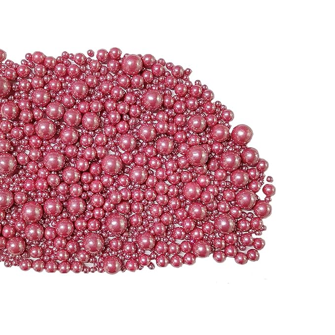 Edible Rose Gold Sugar Pearls Candy Sprinkles 120G/ 4.23Ounce Baking Cake Sprinkles Cupcake and Cake Topper Cookie Decorations Wedding Party Valentines Halloween Christmas Supplies