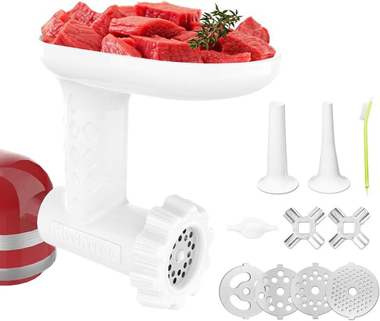 KitchTree Attachment For KitchenAid Stand Mixer, Meat Grinder Attachment, Grey