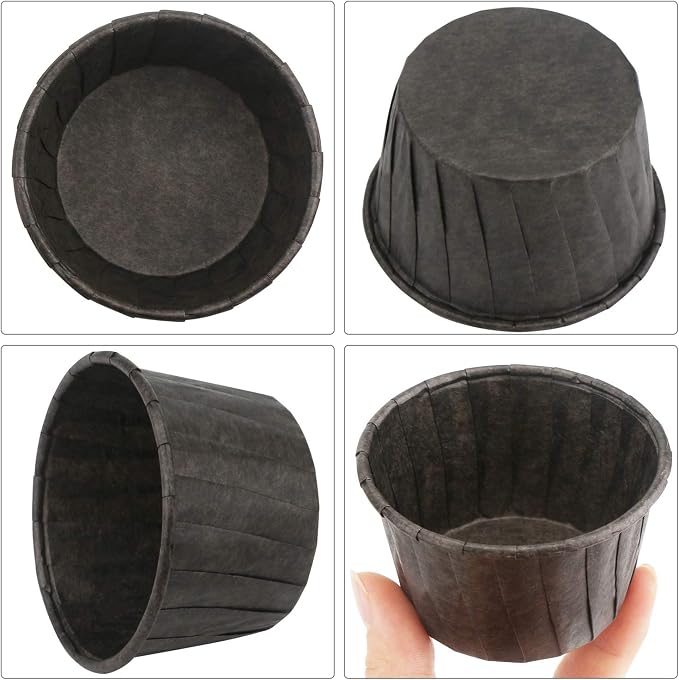 EUSOAR Baking Cups, 50pcs 3.5oz Cupcake Liners, Christmas Muffin Cupcake Liners, Cupcake Wrappers, Cupcake paper, Paper Cupcake Liners Holder, Disposable Ramekins, Muffin Pan Baking Cups