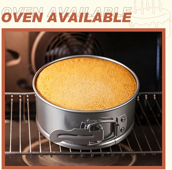 Funnymoom 4 Pack 4 Inch Mini Springform Pan Set, Small Stainless Steel Cheesecake Pan with Removable Bottom Leakproof Nonstick Round Baking Mold for Mini Cheesecakes Pie Pizzas and Quiches Cake