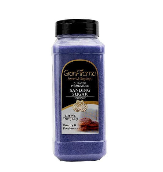 GranAroma Purple Sanding Sugar, Decorative, Cookies & Sweets (Purple)