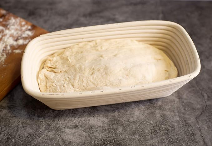 Frieling Proofing Basket, Brotform Bread Rising Banneton and Serving Basket, Rectangle, 12-Inch by 5.5-Inch