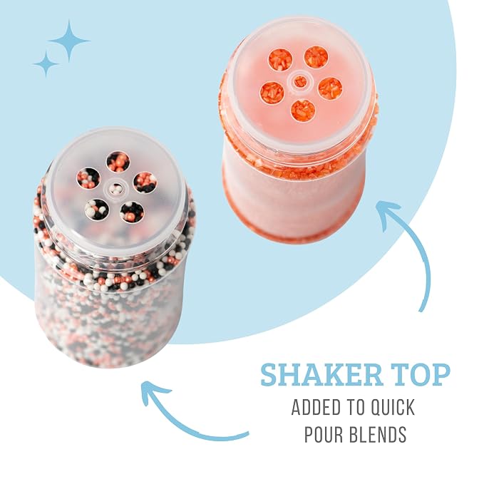 Sweets Indeed Sprinkles, 4 Pack, Edible Sprinkle Mix, Perfect for Cake Decorations, Baking, Ice Cream, Cookies, Cupcake Topper (Halloween)