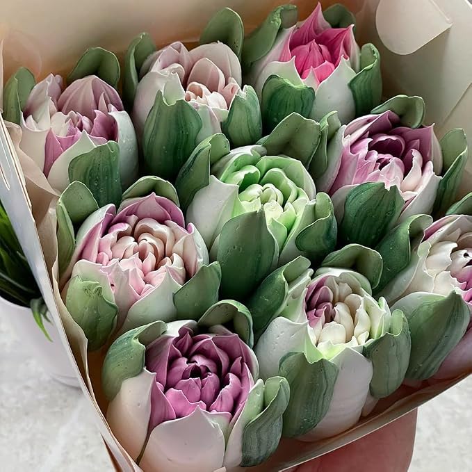 Extra Large Russian Piping Tips - Stainless Steel Flower Nozzles Set for Cake Decorating, Rose & Floral Icing Tips for Cupcakes, Cookies Professional Baking Tools (XXL, Style 47)