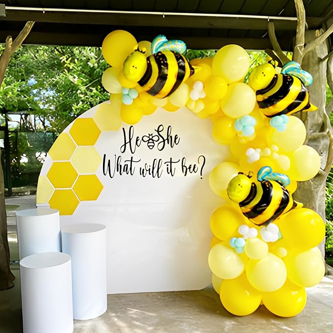 Voircoloria 90pack Yellow Balloons Different Size 18/12/10/5 Inch Yellow Balloon Garland Arch Kit for Graduation, Wedding, Birthday, Baby Shower, Sunflower and Honeybee Theme Party Decorations