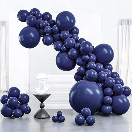 PartyWoo Navy Blue Balloons 127pcs Different Sizes of 36 18 12 10 5 Inch Dark Blue Balloon Arch Kit Garland for Graduation Wedding Sports Baby Shower Birthday Bachelorette Party Decorations Blue-Z90