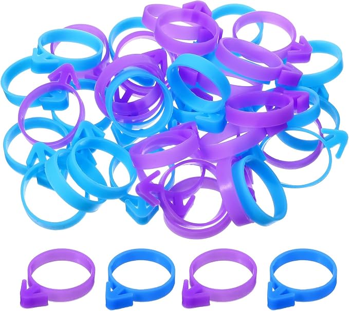 40 Pcs Pastry Bag Ties Reusable Silicone Icing Piping Bags Tie Icing Bag Ties Decoration Bags Cake and Pastry Supplies Clips for Cookies Cupcakes Baking Dessert Candy Seal