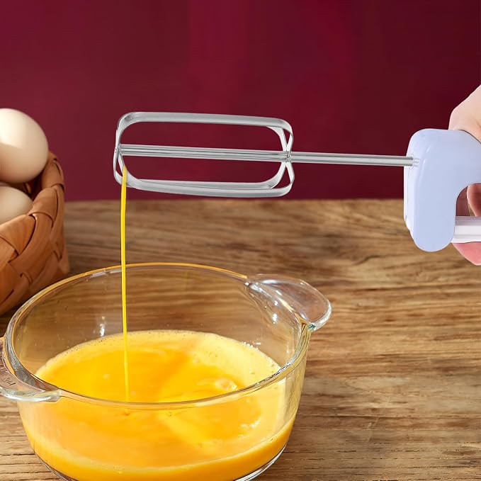 Toyvian Hand Mixer Beaters Replacement, 2pcs Stainless Steel Universal Egg Beater Attachments for Electric Hand Mixers Professional Whisk Parts for Kitchen Baking and Mixing