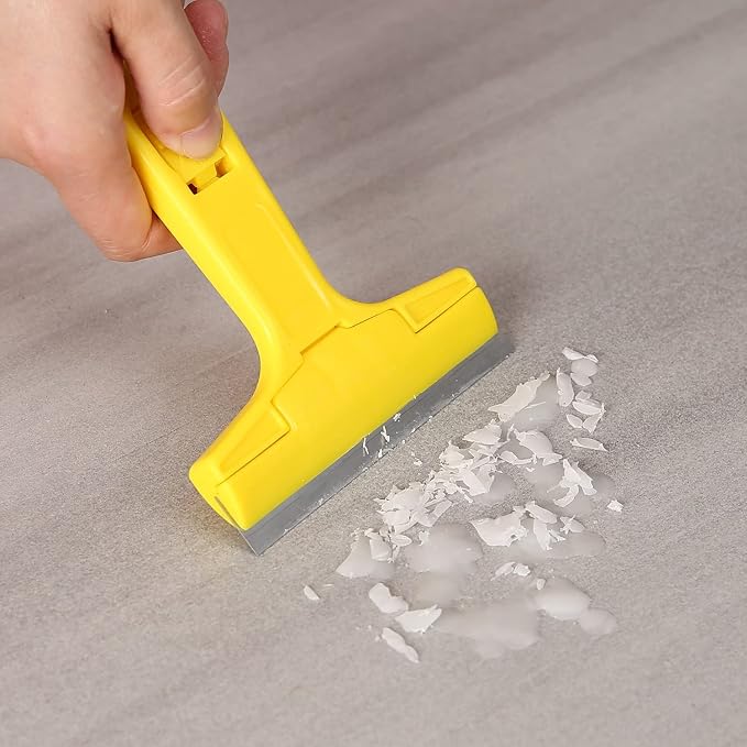Razor Blade Scraper,Paint Scraper Glass Scraper Tool with 20 Extra Replacement Metal Blades Window scraper for Remover Tool Remove Surface Stains,Paint,Automotive Glass Film 4 inch-2 Handle