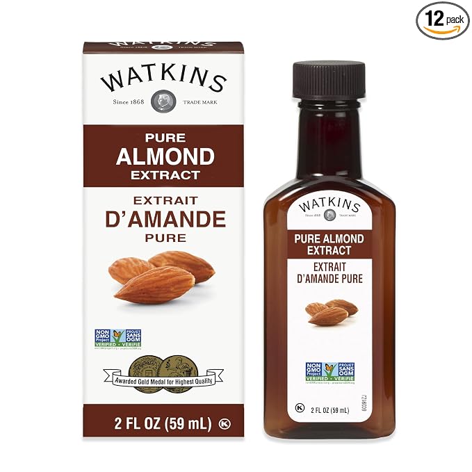 Watkins All Natural Extract, Almond, 2 Fl Oz (Pack of 12) (Packaging may vary)