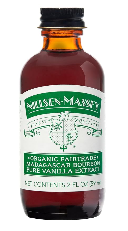 Nielsen-Massey Organic Fairtrade Madagascar Bourbon Pure Vanilla Extract for Baking and Cooking, 2 Ounce Bottle