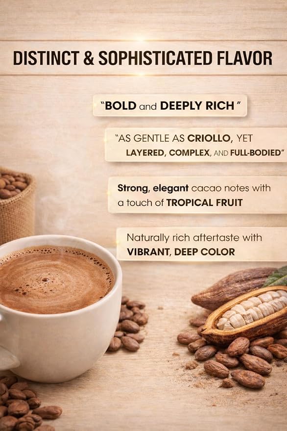 100% Pure Cocoa Powder – Cocoa Rich Flavanols From Trinitario Cacao Beans, Natural, Non-Alkalized, Unsweetened – Rich in Antioxidants for Energy, Mood & Heart Health – Keto & Vegan Superfood – Great for Smoothies, Baking, Chocolate (500 Gr)