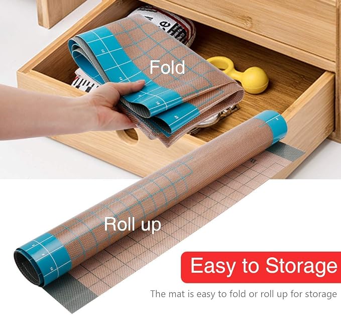 36x24 inch XXL Silicone Baking Mat Extra Large Pastry Fondant Dough Mat Non Stick, Full Stick To Countertop Surface Liner For Rolling Kneading Pie Crust Pizza Cake Bread Cookie Bake Scone Tool
