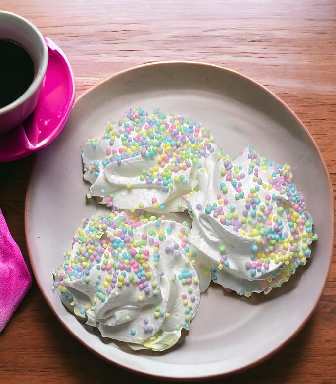 FAIRY LANE/COLORED NONPAREILS - Egg Free, Nuts Free, Kosher, Sprinkle Medley Mix, For Baking, Decorating, Cookies, Cupcakes, Cakes, Topping, Jimmies, Sugar Shapes, Candy Pearls, Easter Sprinkles Mix, Easter Decorations, 5.1oz