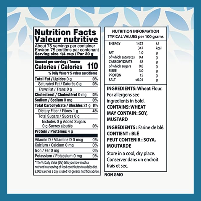 Tuscanini Italian High Gluten Flour, Premium Bread Flour, 5 lb (2 Pack) | Ideal for Bread, Challah & Pizza Dough | Insect Free | All Natural, Pure, Presifted | Kosher