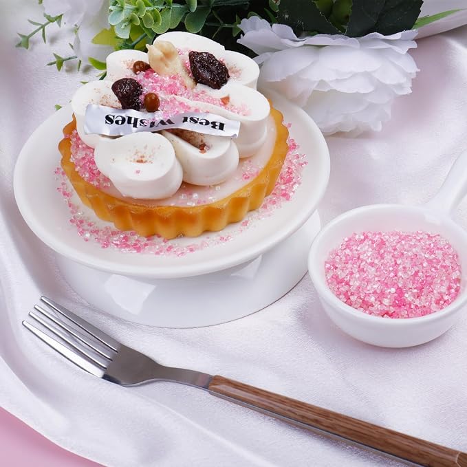 Pink Sprinkles for Baking, Valentines Sprinkles,130g/4.6oz Pink Sanding Sugar, Ideal for Cupcake, Cookie, Ice Cream and Donuts Toppings, Wedding, Birthday Party Supplies