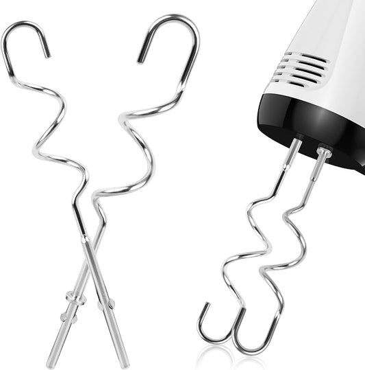 KHM512 Replacement Dough Hooks for Hand Mixers - For KHM 5KSM KSM KSMO KSMH Series, Stainless Steel Dough Kneading Attachments
