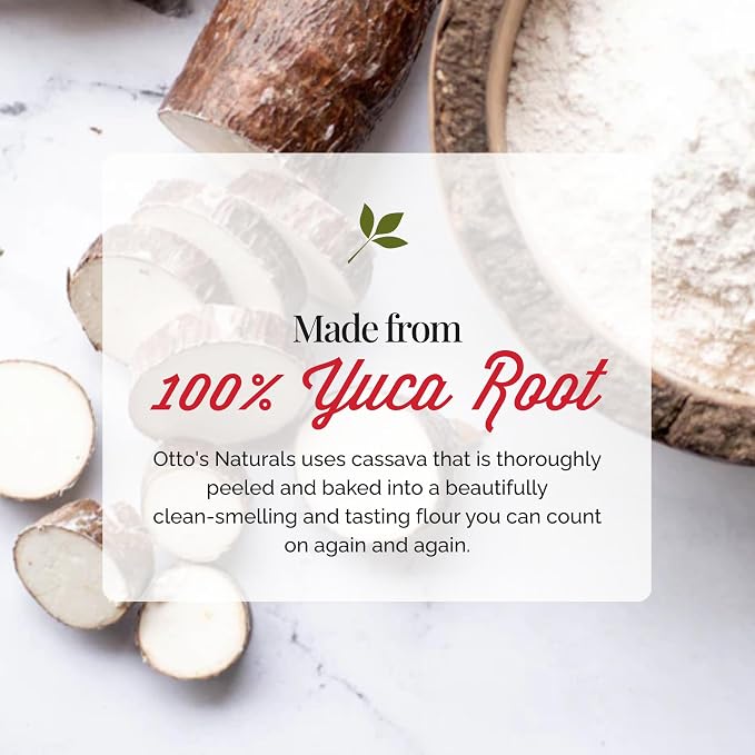 Otto's Naturals Multi-Purpose Cassava Flour, Non-GMO, Gluten-Free, Grain, Nut and Gum-Free, 1-to-1 Wheat Flour Alternative, Paleo, AIP, 2 lb