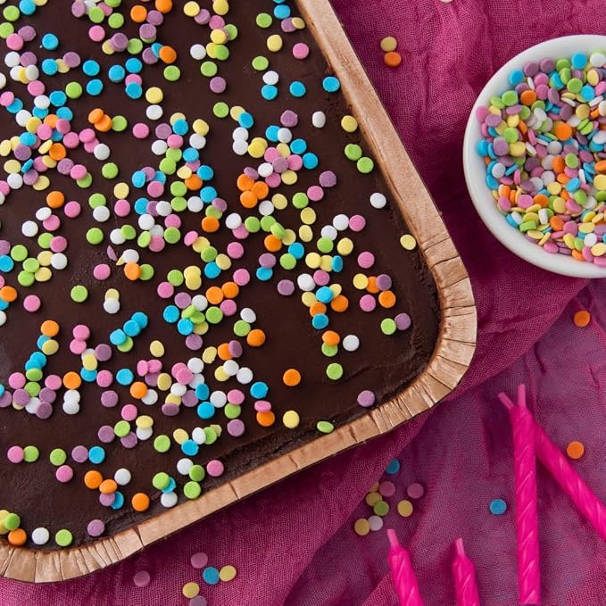 Sweets Indeed, Bulk Rainbow Sprinkles, 1.2 pounds, Sprinkle Mix, Perfect for Cake Decorations, Baking Ice Cream Cookies Cupcake Topper (Rainbow Confetti)