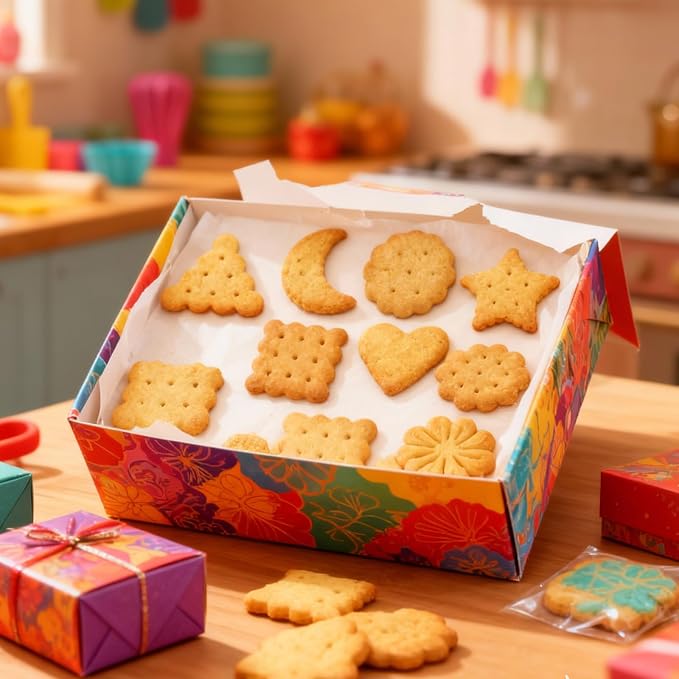 8 Pcs 3D Mini Classic Raised Design Cookie Stamps Triangle Circle Embossed Cookie Cutter Set for DIY Biscuit Sugar Cracker Shortbread Fondant Cakes Cupcake Toppers Party Treats Baking Crafts